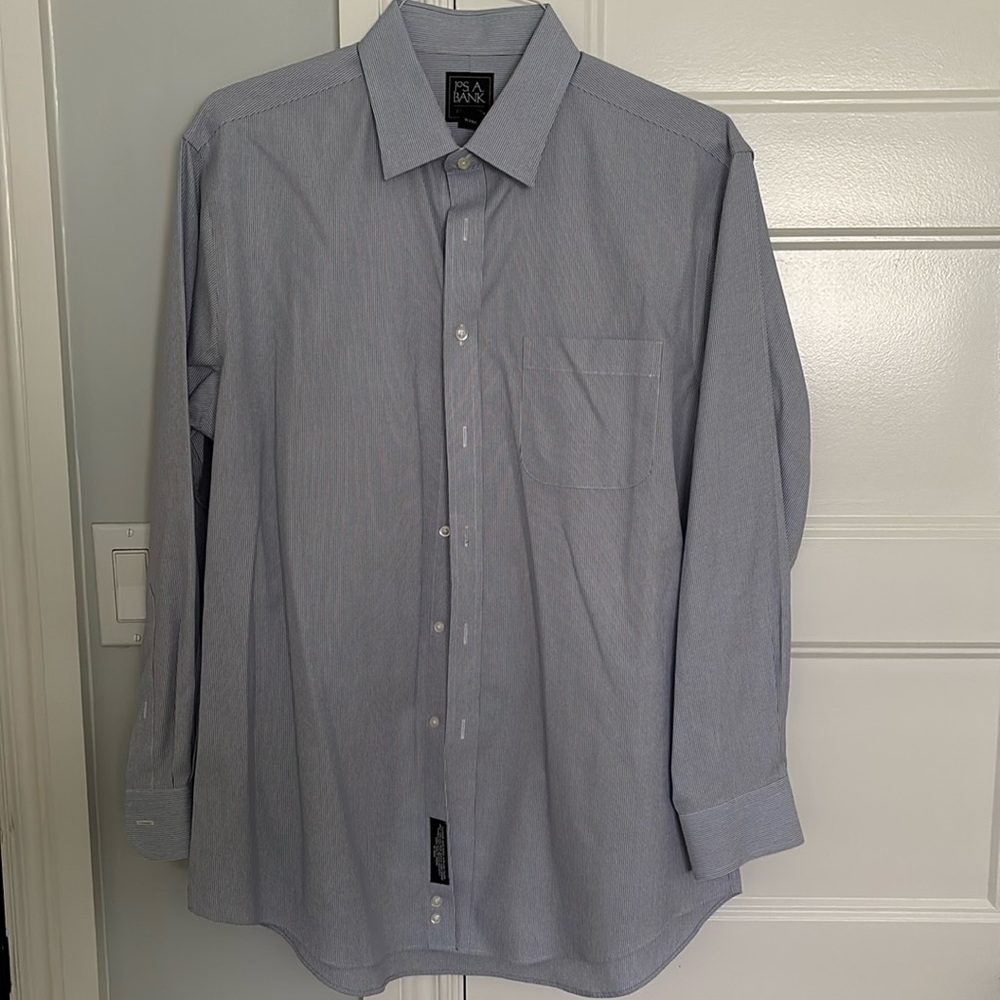 Jos. A. Bank Dress Shirt Slim Fit 16.5 x 33